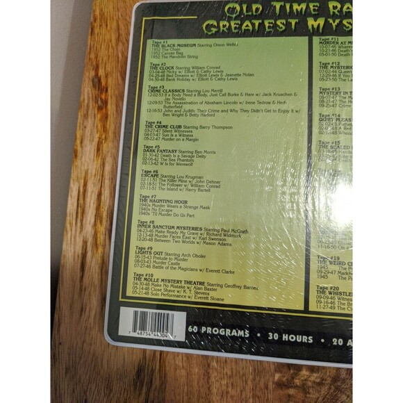 Old Time Radio's Greatest Mysteries 60 Programs, 30 Hours, 20 Cass - Picture 8 of 9